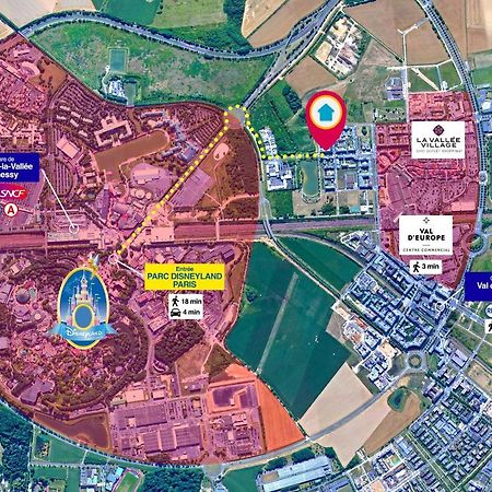 Disneyland-Paris, 8Pers, Wifi, Netflix, 2 Parkings Serris Eksteriør billede